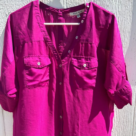 Black Rainn Sheer Blouse - Picture 1 of 5